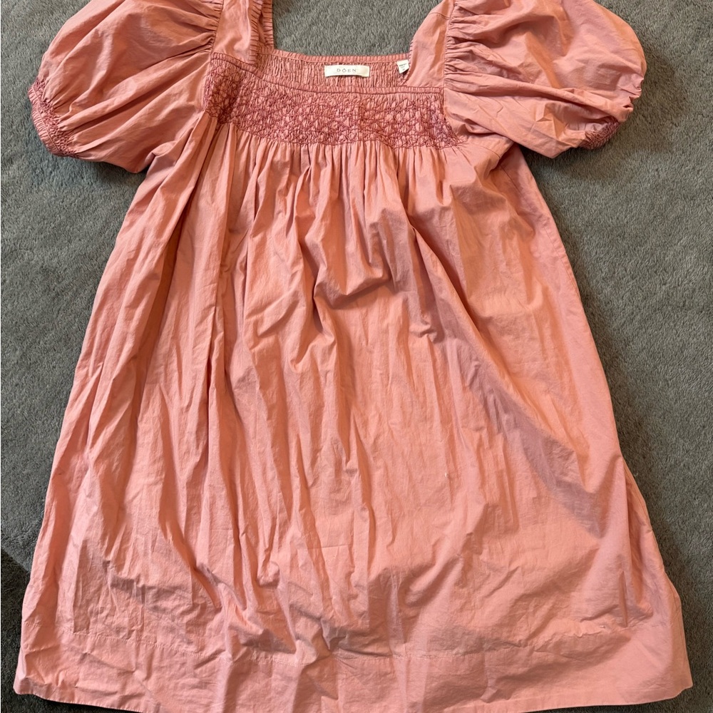 Pink Puff Sleeve Dress